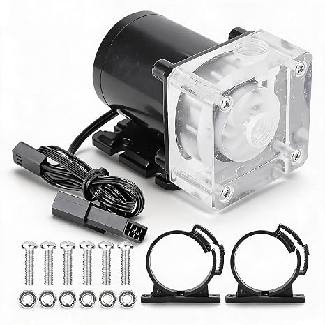 Bewinner High-Performance Computer Water Cooling Pump, Ultra-Silent Operation Design for DIY Custom Liquid Cooling Systems - Efficient Heat Dissipation Solution for PC Enthusiasts with