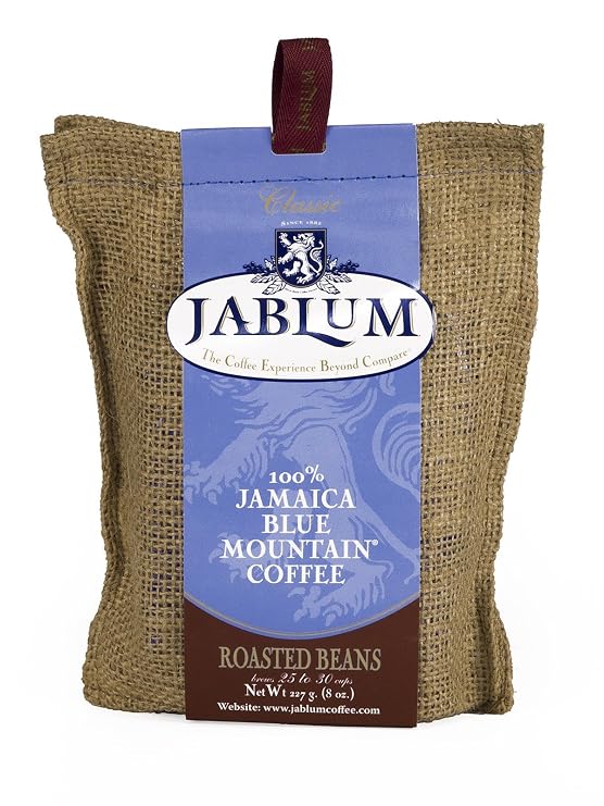 Jablum Jamaica Blue Mountain Roasted Whole Bean Coffee 8oz
