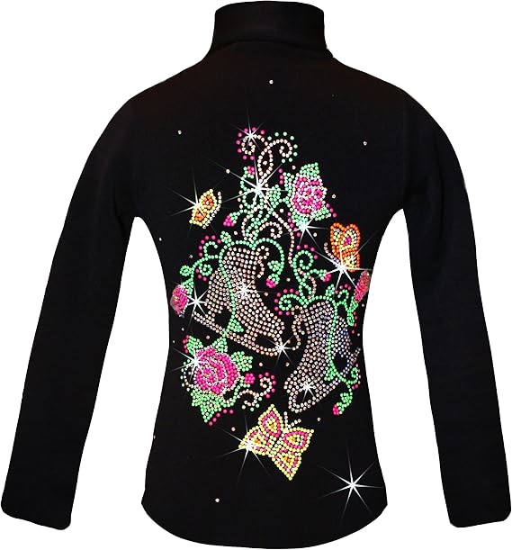 Ice Fire Polartec Figure Skating Jacket with Summer Skates Design