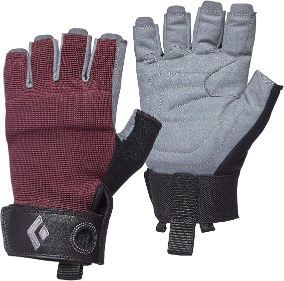 Black Diamond Equipment - Women's Crag Half-Finger Gloves - Bordeaux - X-Small