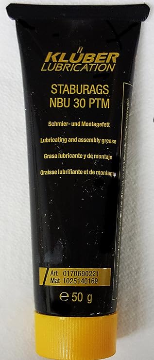 Kluber Staburags NBU 30 PTM Lubricating and Assembly Grease 50g Tube
