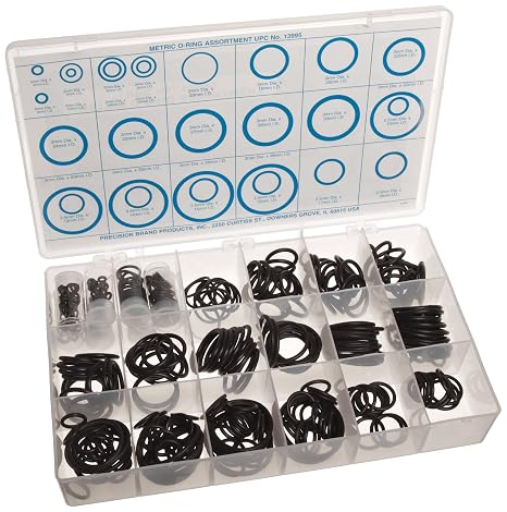 Precision Brand 350 Piece Metric O Ring Assortment