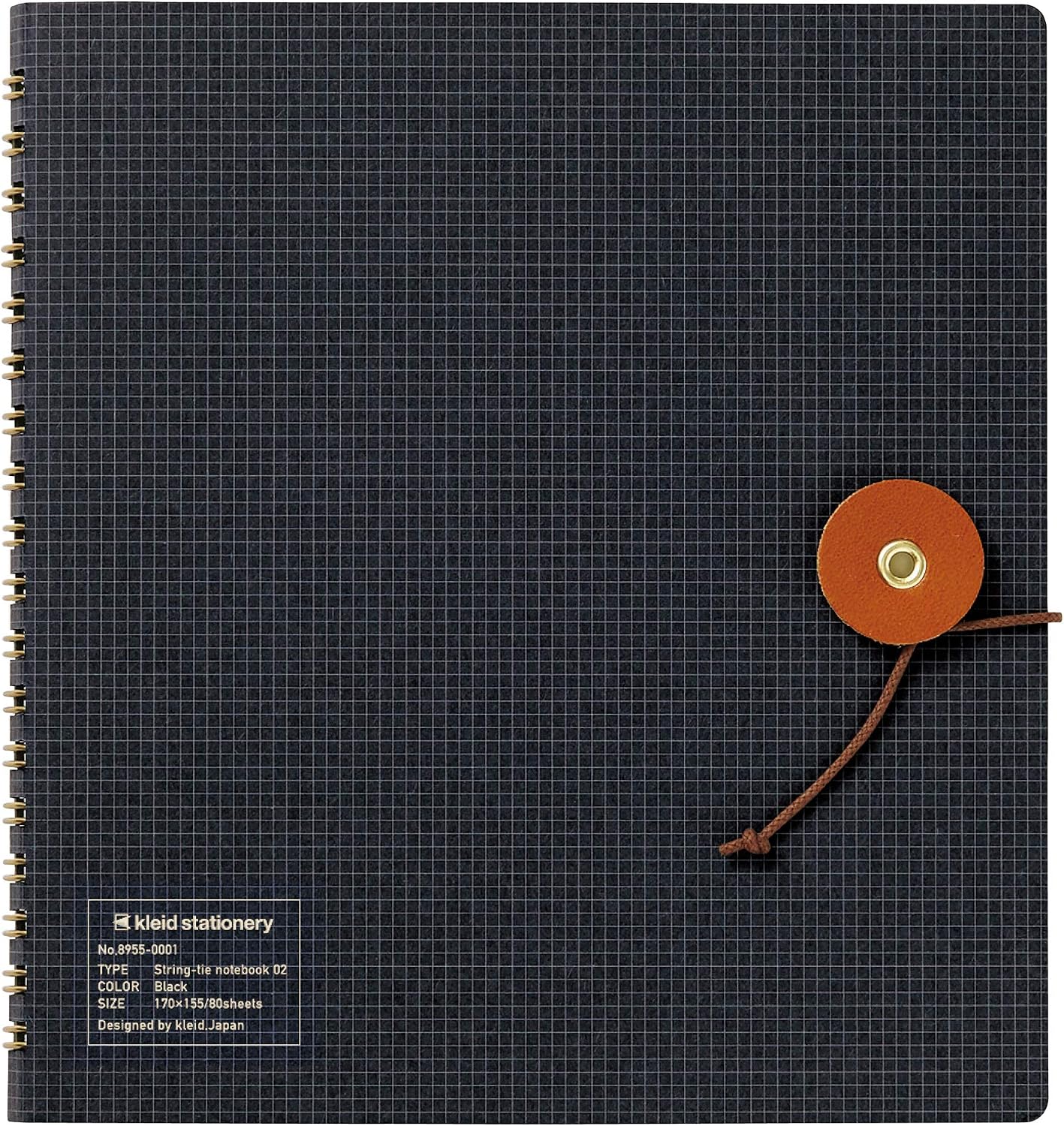 kleid String Tie Note 02 Square 2mm Graph Black 8955