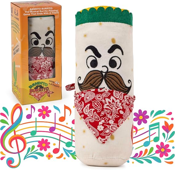 Squirrel Products Bandito Burrito Musical Passing Game for Kids Ages 4+