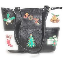 Rosetti Holiday Party Purse Handbag Joy Color Black Size OS