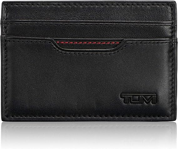 TUMI - Delta Slim Card Case - Men's Leather Wallet for Everyday & Travel - Black