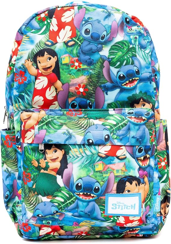 Wondapop Disney Lilo and Stitch 17" Full Size Nylon Backpack