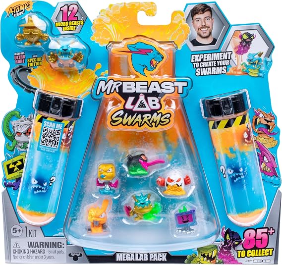 MrBeast Lab Swarms Atomic Series 12 Pack – Panther Claws, Orange