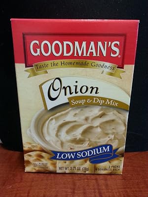 GOODMANS Onion Soup & Dip - Low Sodium, 2 .75-Ounce Box Pack of 8