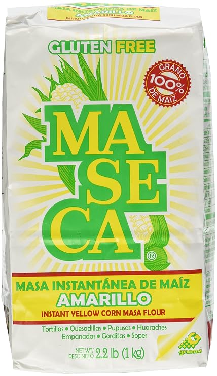 Maseca Instant Yellow Corn Masa Flour 2.2lb | Masa Instantanea de Maiz Amarillo 1kg (2)