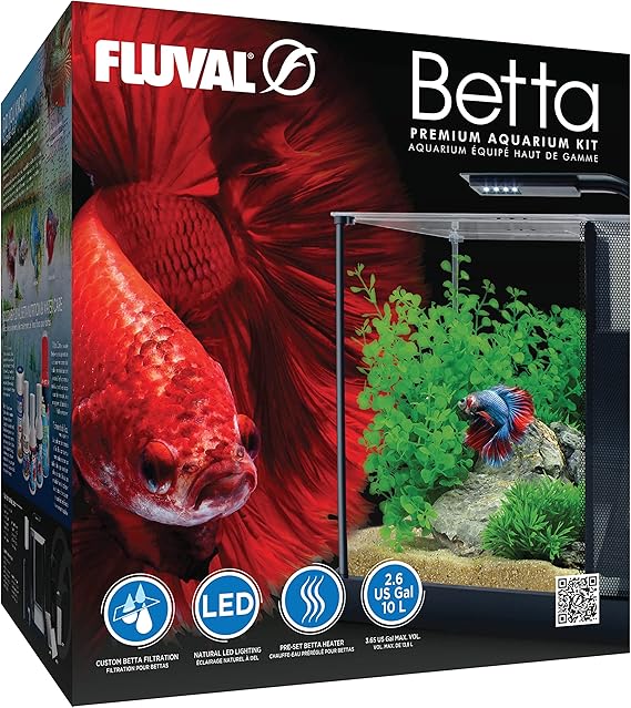 Fluval Betta Premium Aquarium Kit, 2.6 Gallon