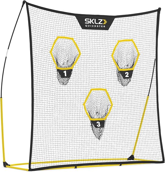 SKLZ Quickster Football Net: Portable, Durable Training Goal for Football Practice Easy Setup, Stable Design, Ideal for Improving Passing and Kicking Accuracy and Skill Development
