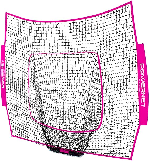 PowerNet 7x7 FT Baseball & Softball Net Replacement Parts, Replace 7x7 FT Frame, Net Only or Carry Bag, Metal Frame and Fiberglass Poles, Durable Nets & Bags Available in Team Colors
