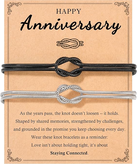 Tarsus Matching Couples Bracelets Forever Love Knot Relationship Jewelry