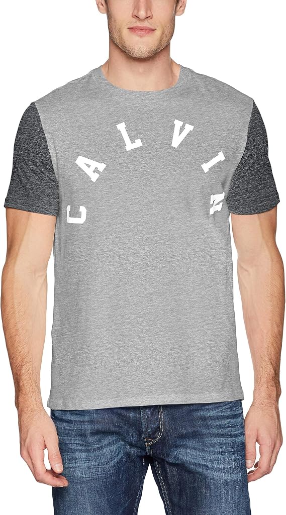 Calvin Klein Men's Short Sleeve T-Shirt College Calvin Logo