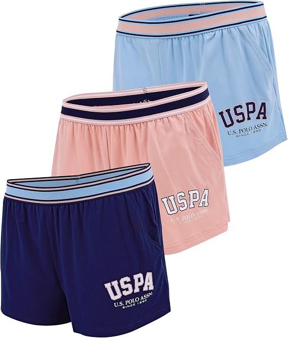 U.S. POLO ASSN. Womens Pajama Shorts with Pockets
