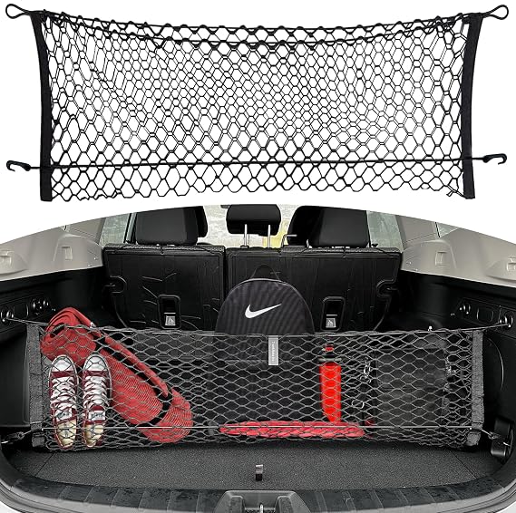 Envelope Style Automotive Elastic Trunk Mesh Cargo Net for Subaru Forester (SK) 2019-2026 - Premium Trunk Organizer and Storage - Luggage Net for SUV - Best Car Organizer for Subaru Forester
