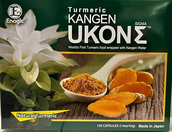 Kangen Ukon Turmeric by ENAGIC 100% Organic Multivitamins Vegeterian Capsules