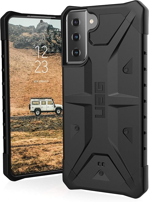 URBAN ARMOR GEAR UAG Designed for Samsung Galaxy S21 Plus Case Black Rugged Lightweight Slim Shockproof Pathfinder Protective Cover, [6.7 inch Screen]