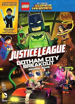 LEGO DC Comics Super Heroes: Justice League: Gotham City Breakout wFigurine DVD