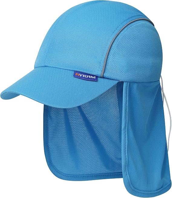AYKRM Summer Breathable Orange work hat High Visibility Legionnaires Cap/Reflective hat