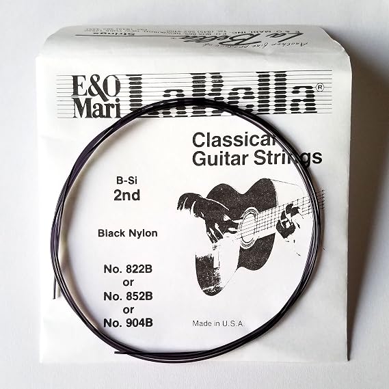 LaBella Black Nylon Flamenco Classic Guitar String Rose String: 2 String