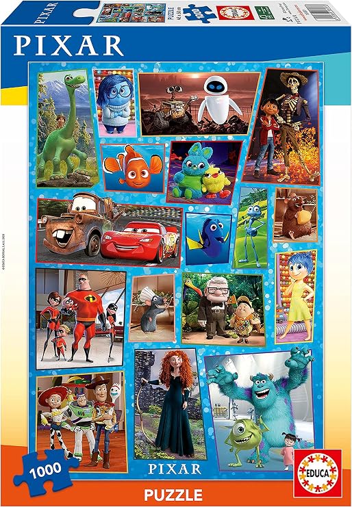 Educa Borras 18497 Disney Pixar Family 1,000 Piece Puzzle, Multicolored