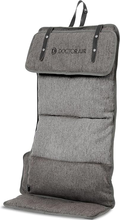 Fits the Body × Lightweight/Ultra-thinDr. Air Official Store 3D Massage Seat Flatty flatty Dark Gray Full Body Massage Sheet Massager Massage Chair Massager Chair Attachable Massager Massage While