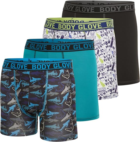 Body Glove Boys Boxer Briefs Multipack Comfortable Durable Soft Underwear