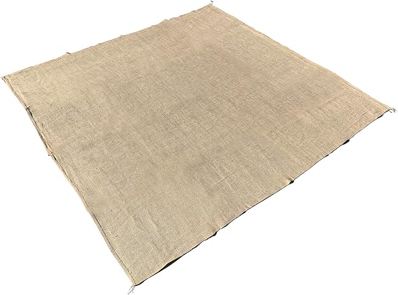 Sandbaggy Burlap Square 80 inch x 80 inch - for Landscaping, Construction, Decor, Tablecloth (1 Sheet)