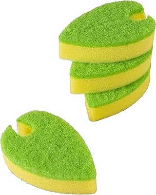 Evriholder Quick Dry Dishwashing Sponge, Versatile Slot to Clean Silverware, Easy to Hang on Any Faucet, Pack of 4 Sponges