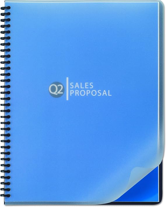 GBC GBC2514501 Designer Premium Plus View Presentation Binding Covers, Rounded Corners, Frost, 25 Pieces Per Box (2514501)