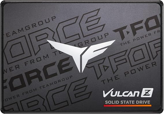 TEAMGROUP T-Force Vulcan Z 256GB SLC Cache 3D NAND TLC 2.5 Inch SATA III Internal Solid State Drive SSD (R/W Speed up to 520/450 MB/s) T253TZ256G0C101