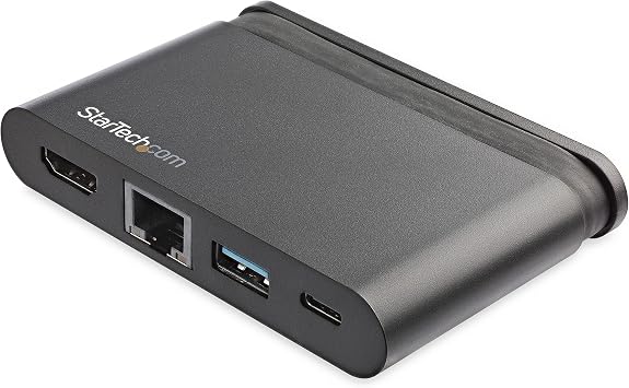 USB C Multiport Adapter with HDMI - 4K - Mac/Windows - 2X USB 3.0 1xC 1xA - 100W PD 3.0 - USB C Adapter - GbE (DKT30CHCPD)