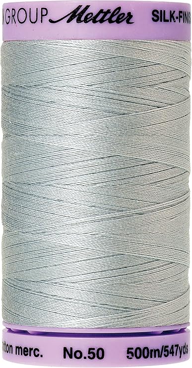 Mettler Silk-Finish Solid Cotton Thread, 547 yd/500m, Moonstone
