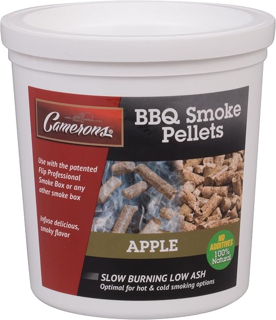 Camerons 100% All Natural Apple BBQ Smoking Wood Pellets, 1 Pint