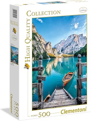 Clementoni 35039.1 Clementoni-35039 Collection-Braies Lake-500 Pieces, Multi-Colour, 6 EU