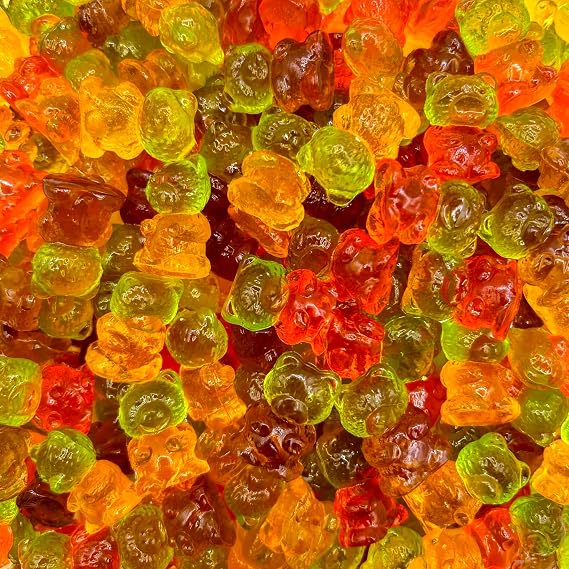 Sugar Free Candy, 3D Gummy Bears, Fruit Flavors, 1 Lb Bag | Gummy Candy
