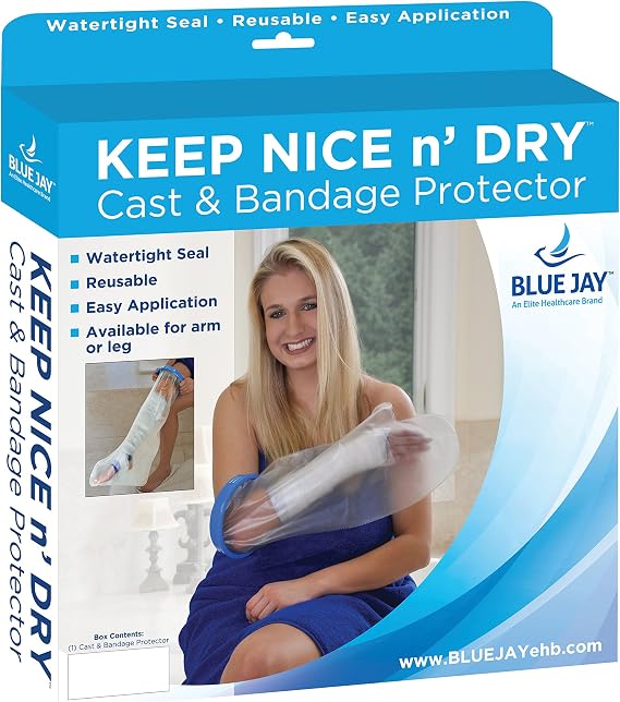 Blue Jay An Elite Healthcare Brand Cast Cover [Pediatric Large Leg] - Waterproof Bandage Protector | Watertight Seal, Reusable, Easy to Use | Medical Supplies & Equipment