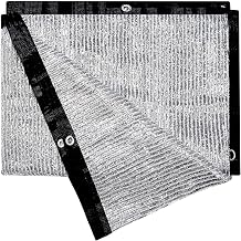 Aluminet Shade Cloth 2m x 2.4m / 6.5ft x 8ft, Reflective Sun Block Mesh Tarp with Grommets, Sun Shade for Garden, Patio, Greenhouse, Pet, Car, Outdoor