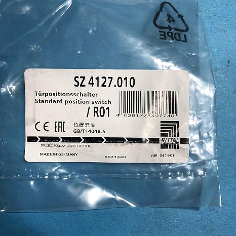 RITTAL 4127.010 230VAC, 6 AMP, Door-Operated Switch, Rated Insulation Voltage: 400 VAC, Without Connection Cable