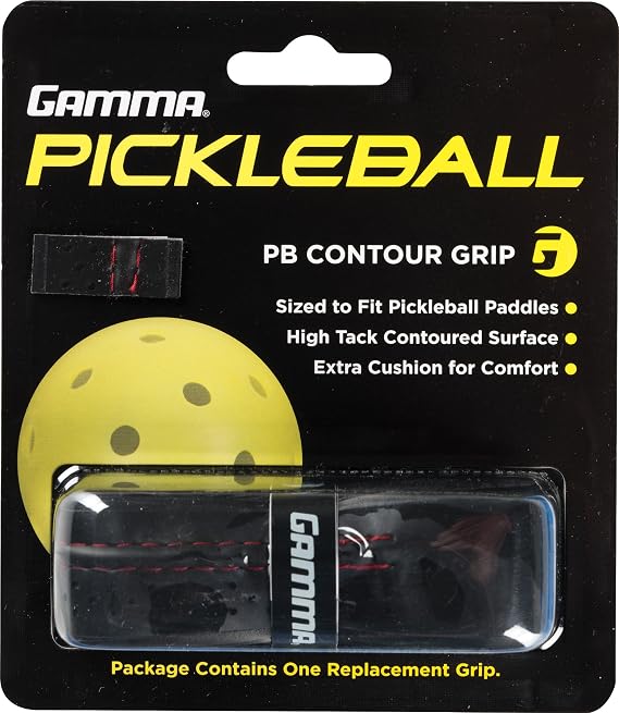 Gamma Pickleball Contour Grip Enhanced Padding for Comfort & Control, Moisture-Wicking, Non-Slip Replacement Grip for Pickleball Paddles
