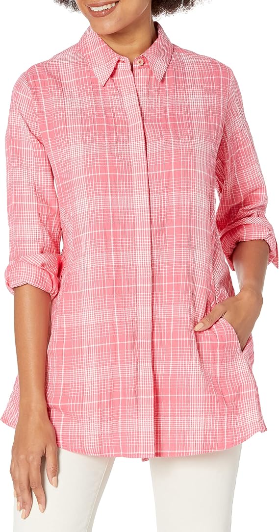 Foxcroft Women's Cici Long Sleeve Plaid Perfection Tunic