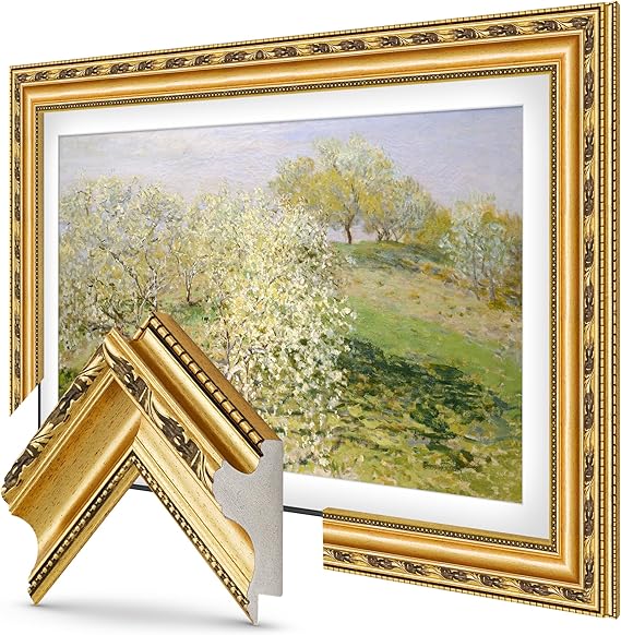 Ornate Gold 32" Premiere Deco TV Frame - Compatible ONLY with Samsung The Frame TVs (Fits 2021-2026, LS03A, LS03B, LS03C, LS03D, LS03FA)