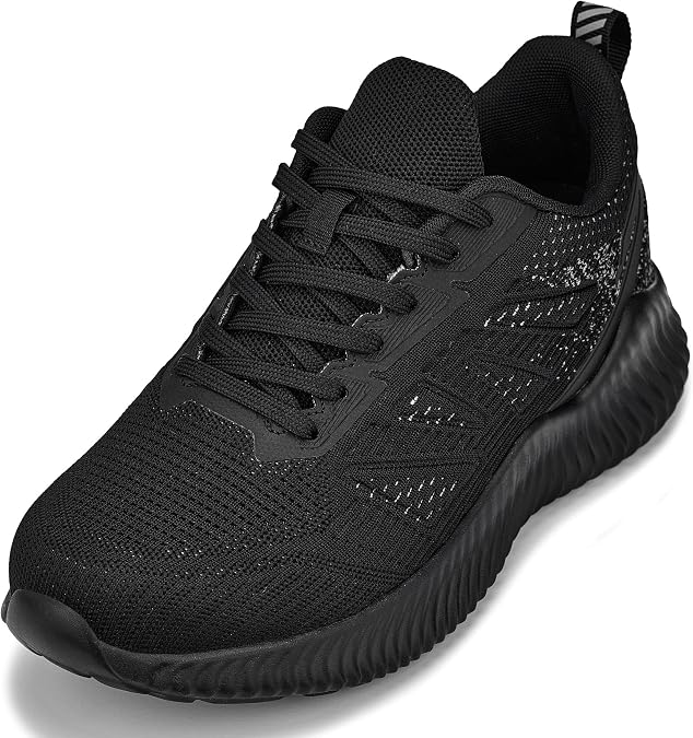 CALTO Men's Invisible Height Increasing Elevator Shoes - Ultra Lightweight Sporty Sneakers - 2.4 Inches Taller