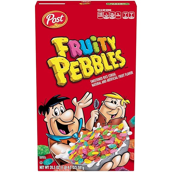 Post Fruity Pebbles Cereal 20.5 oz. Box