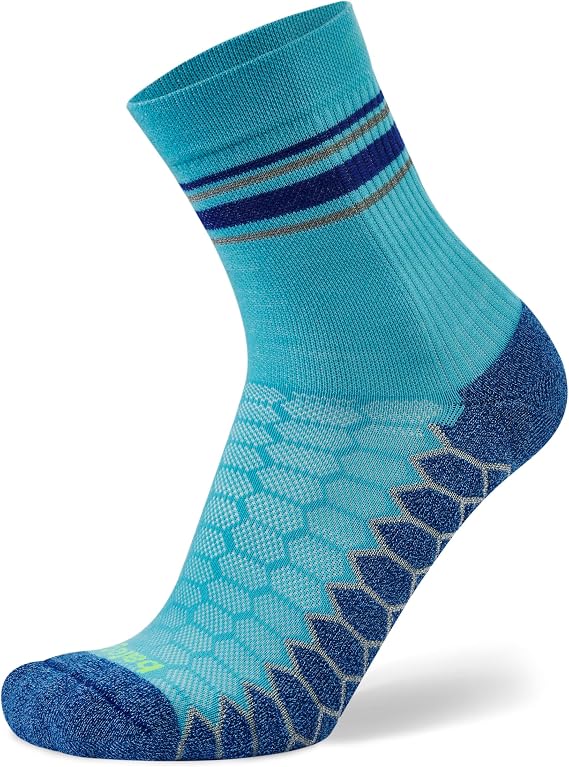 Balega Unisex Adult Silver Mini Crew Performance Running Socks, Breathable-moisture Wicking Style (1 Pair)
