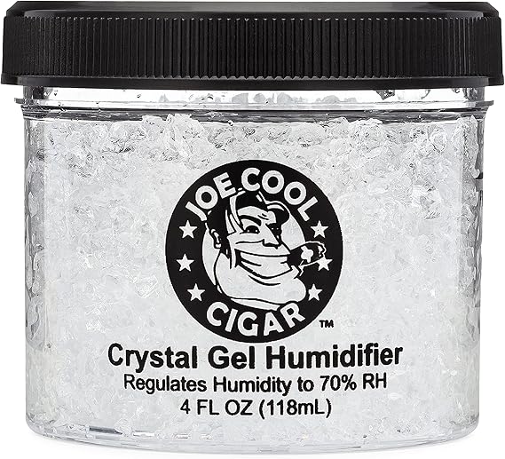 Joe Cool Cigar Crystal Gel Humidifier for Cigar Humidors - 4oz Jar