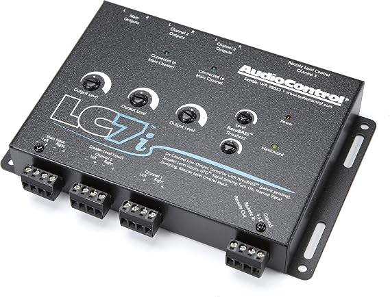 AudioControl LC7i Black 6-Channel Line Output Converter with Bass Restoration