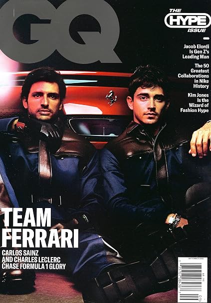 Gq Mag. - September 2022 - Carlos Sainz & Charles Leclerc (cover) - Team Ferrari